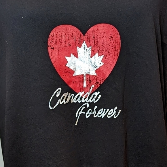 Black dress Canada Forever cotton dress, black & gray plus size 1x - Picture 5 of 8